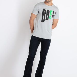Mens Printed Round Neck T-Shirt