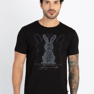 Mens Printed Round Neck T-Shirt