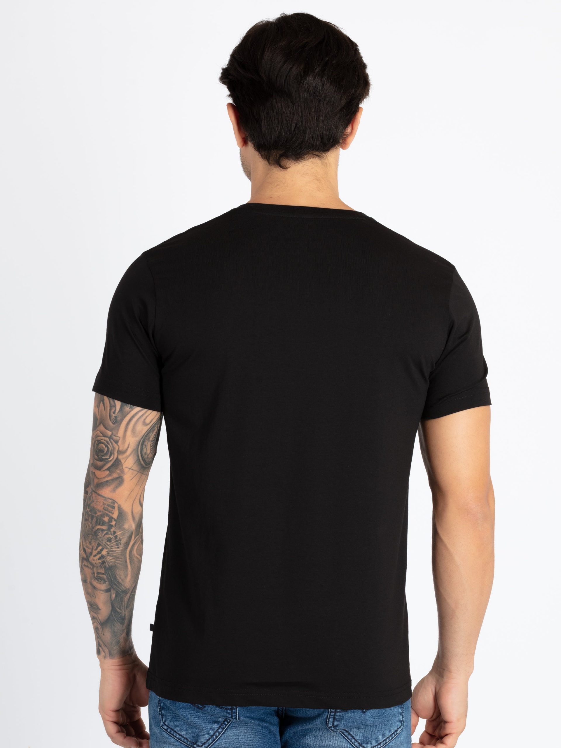 Mens Printed Round Neck T-Shirt