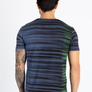 Mens All Over Printed Round Neck T-Shirt