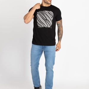 Mens Printed Round Neck T-Shirt