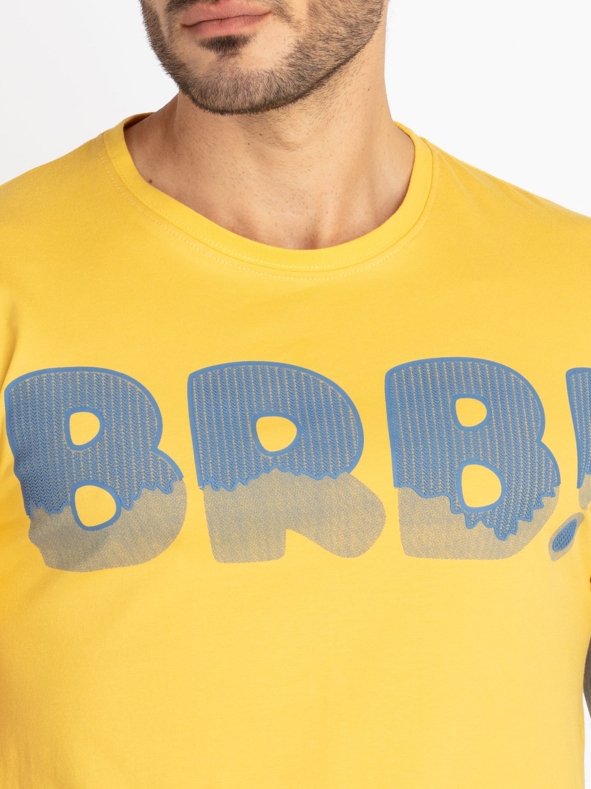 Mens Printed Round Neck T-Shirt
