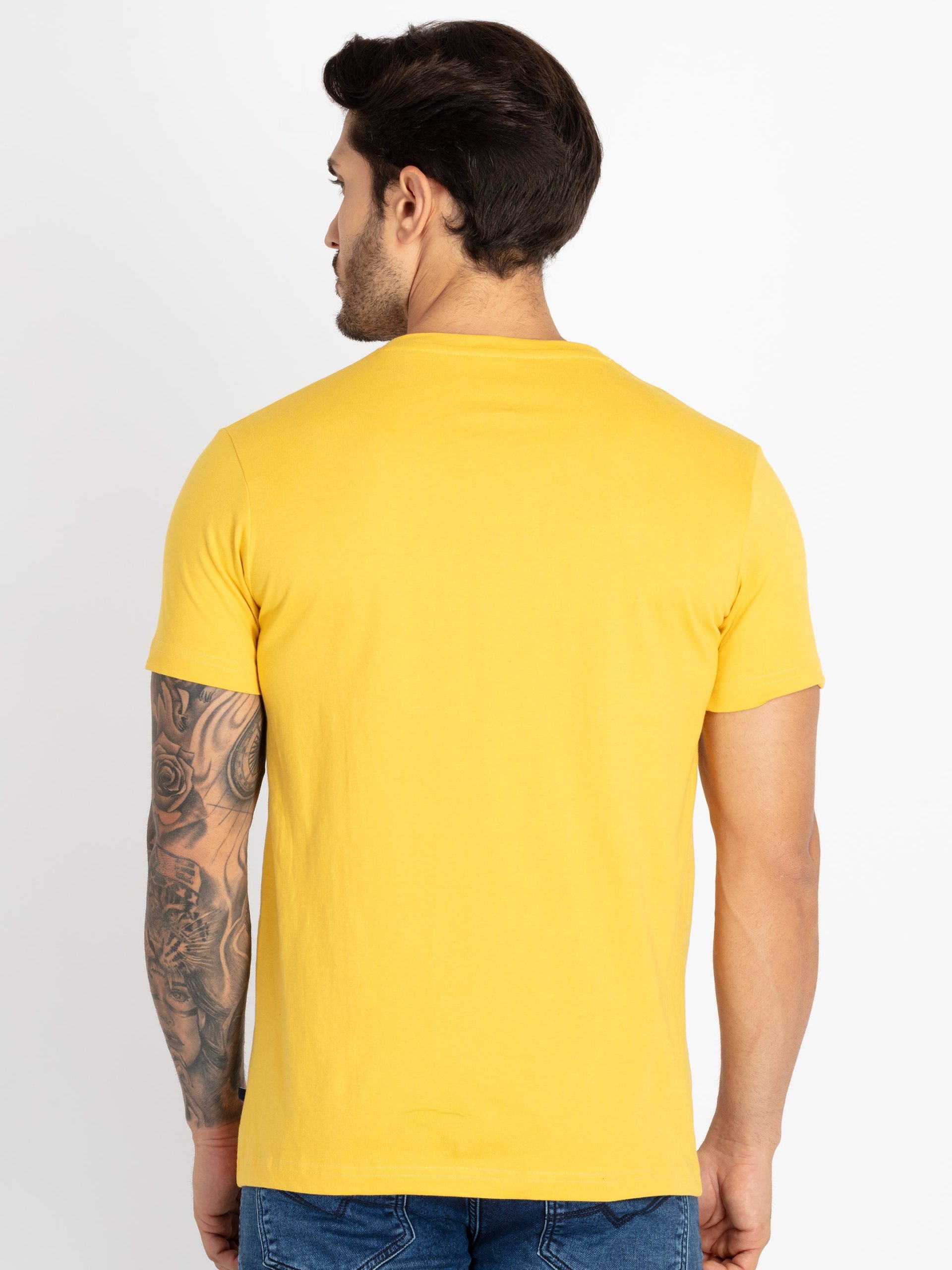 Mens Printed Round Neck T-Shirt