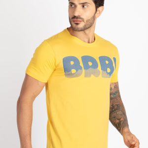 Mens Printed Round Neck T-Shirt
