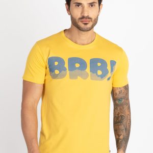 Mens Printed Round Neck T-Shirt