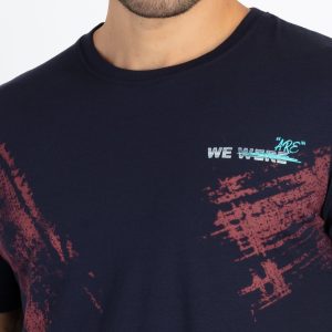 Mens All Over Printed Round Neck T-Shirt