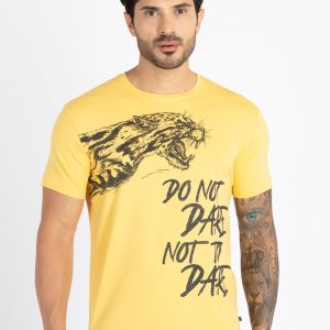 Mens Printed Round Neck T-Shirt