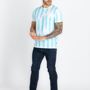 Mens All Over Printed Round Neck T-Shirt