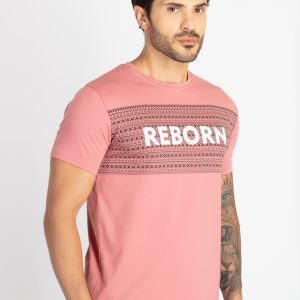 Mens Printed Round Neck T-Shirt