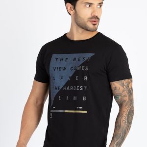 Mens Printed Round Neck T-Shirt