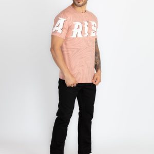 Mens All Over Printed Round Neck T-Shirt