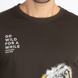 Status Quo Mens Printed Round Neck T-Shirt
