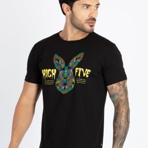 Mens Printed Round Neck T-Shirt