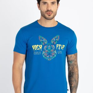 Mens Printed Round Neck T-Shirt