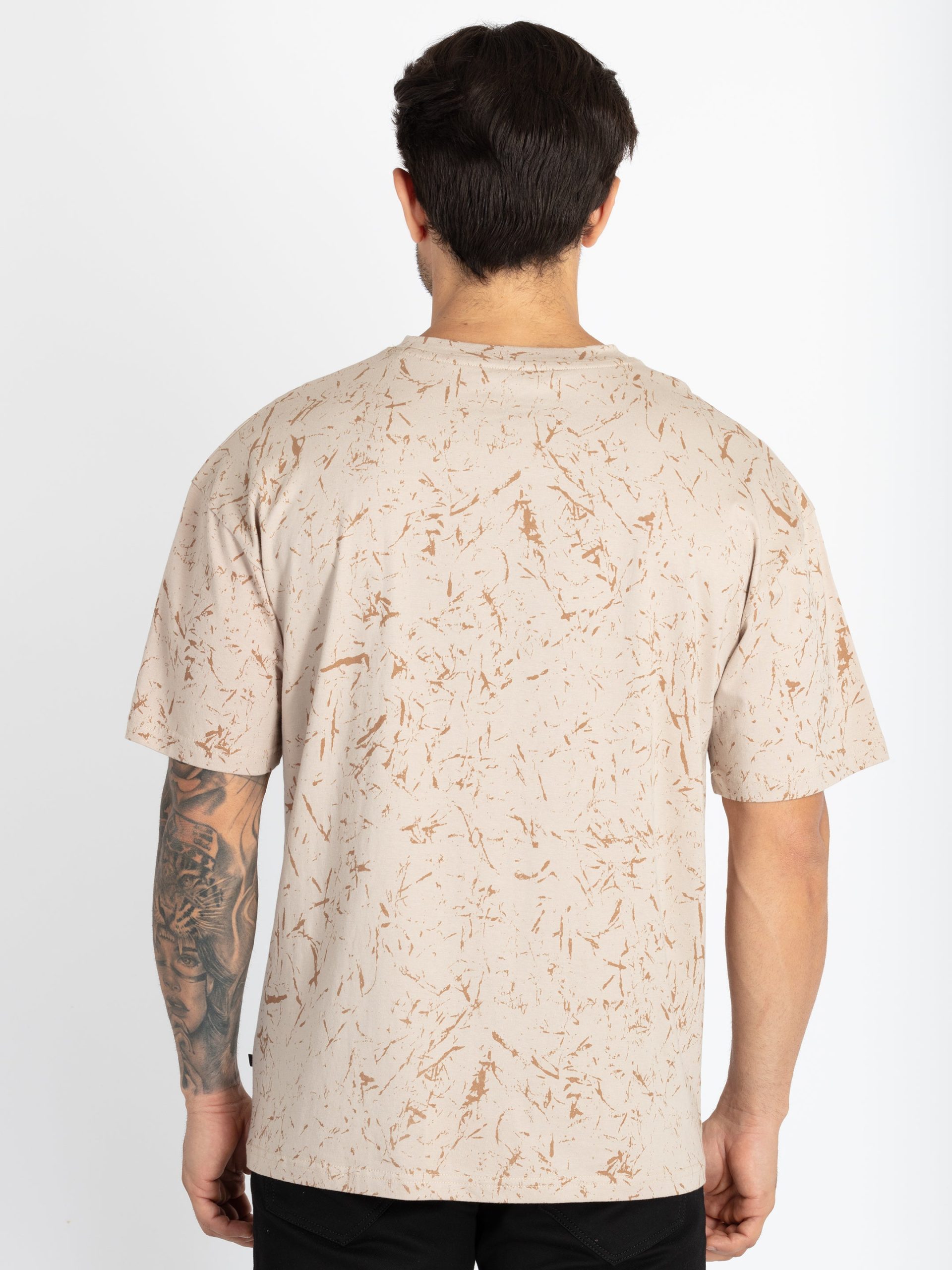 Status Quo Mens All Over Printed Oversized T-Shirt