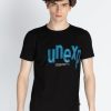 Mens Front Printed Round Neck T-Shirt