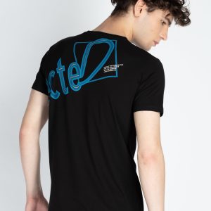 Mens Front Printed Round Neck T-Shirt
