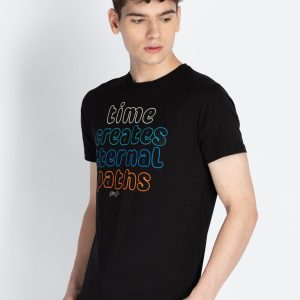 Mens Printed Round Neck T-Shirt