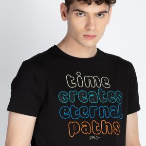 Mens Printed Round Neck T-Shirt