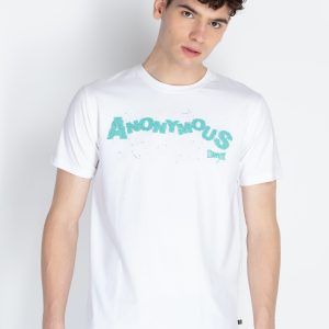 Mens Fron & Back Print Round Neck T-Shirt