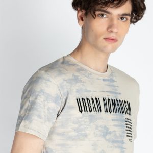 Mens All Over Printed Round Neck T-Shirt