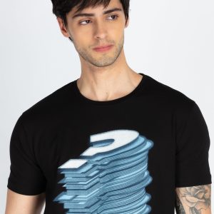Mens Printed Round Neck T-Shirt