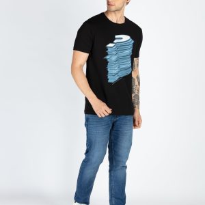 Mens Printed Round Neck T-Shirt