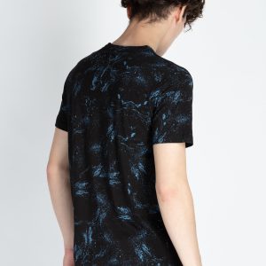 Mens All Over Printed Round Neck T-Shirt