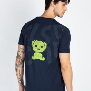 Mens Front & Back Printed Round Neck T-Shirt