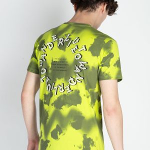 Mens All Over Printed Round Neck T-Shirt