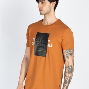 Mens Printed Round Neck T-Shirt