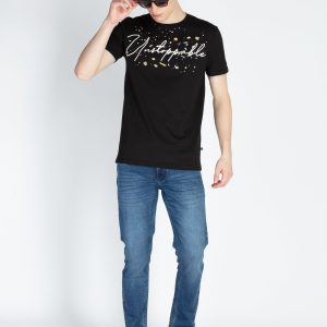 Mens Front & Back Printed Round Neck T-Shirt