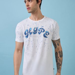 Mens All Over Printed Round Neck T-Shirt