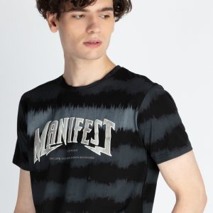 Mens All Over Printed Round Neck T-Shirt