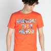 Mens Printed Round Neck T-Shirt