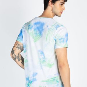 Mens All Over Printed Round Neck T-Shirt