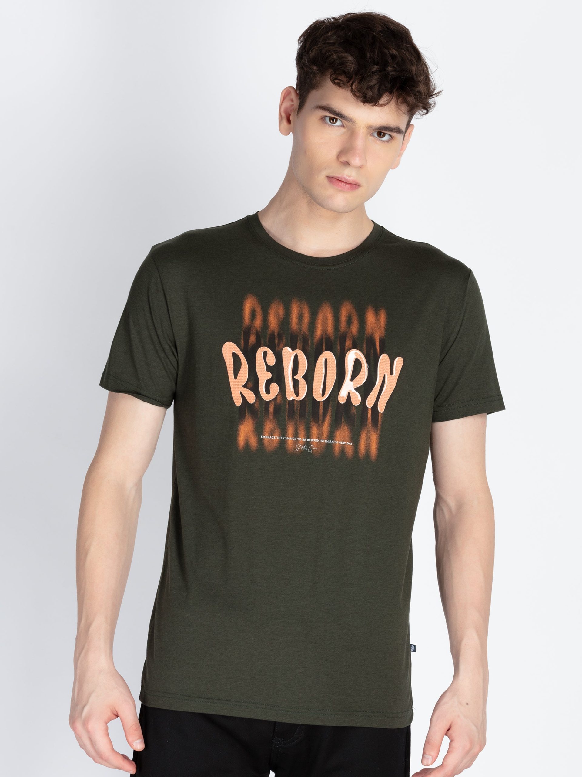 Status Quo Mens Printed Round Neck T-Shirt