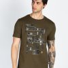 Mens Printed Round Neck T-Shirt