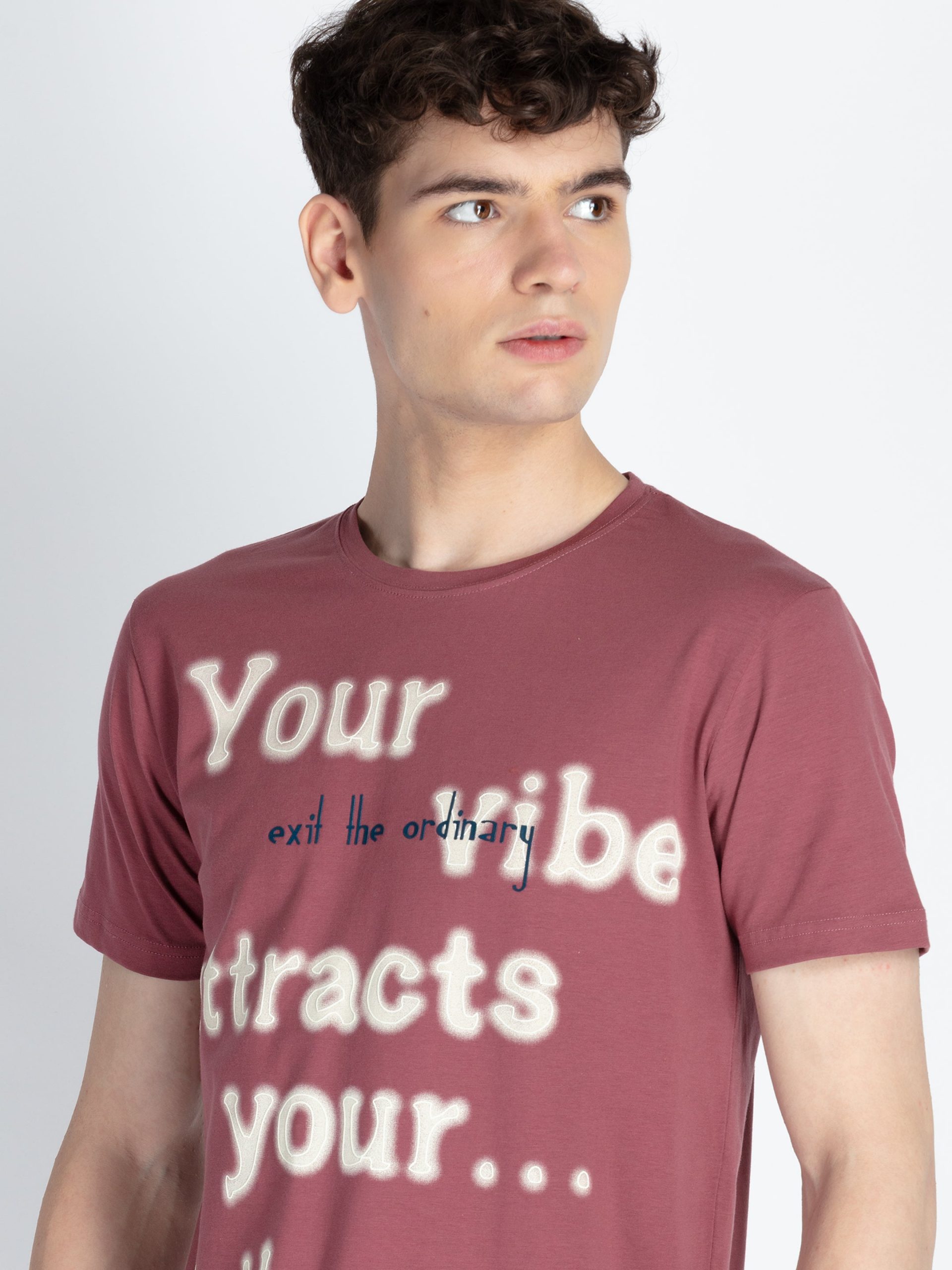 Mens All Over Printed Round Neck T-Shirt