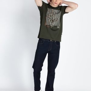 Mens Printed Round Neck T-Shirt