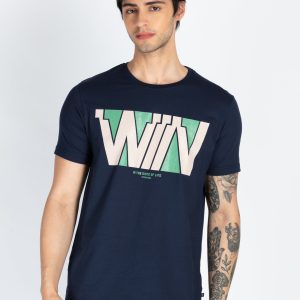 Mens Printed Round Neck T-Shirt
