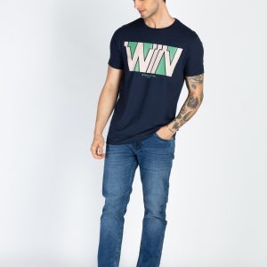 Mens Printed Round Neck T-Shirt