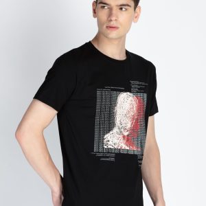 Mens Printed Round Neck T-Shirt