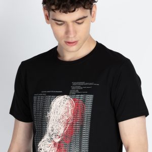 Mens Printed Round Neck T-Shirt