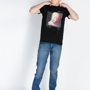 Mens Printed Round Neck T-Shirt