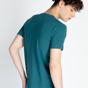 Mens Front Printed Round Neck T-Shirt