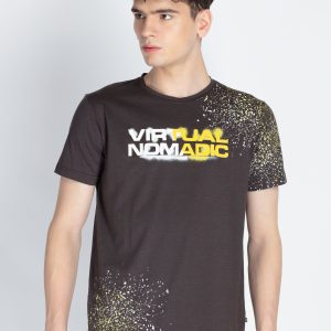 Mens Printed Round Neck T-Shirt