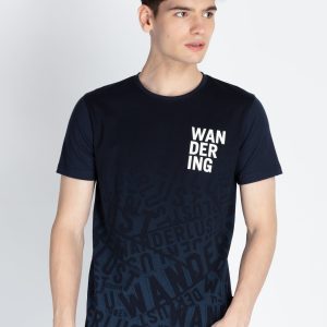 Mens Printed Round Neck T-Shirt