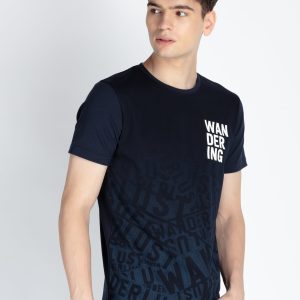 Mens Printed Round Neck T-Shirt