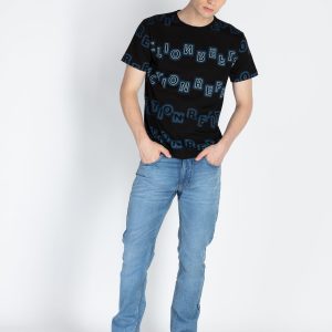 Mens All Over Printed Round Neck T-Shirt